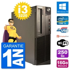 PC Lenovo ThinkCentre M82 SFF Core i3-3220 RAM 16Go Disque 250Go Windows 10 Wifi - Photo 1/3
