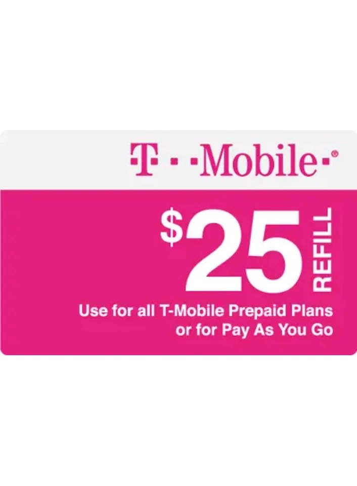 $25 T-MOBILE FAST REFILL | TOPUP - Image 1 of 1