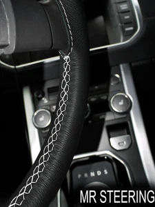 Pour 1999 + Renault Thalia Vrai Housse Volant Cuir Blanc Double Point - Picture 1 of 3