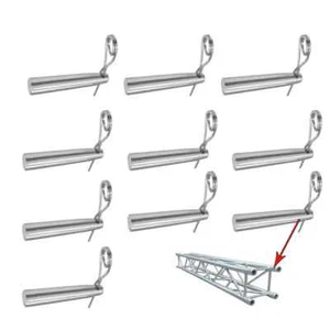 10 sets R-clip Stage Lighting truss Spigot Safety Pin DJ Lights Truss connector - Picture 1 of 7