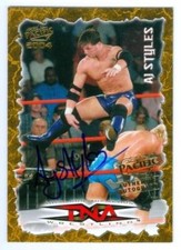 AJ STYLES "AUTOGRAPH CARD" TNA PACIFIC 2004