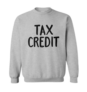Tax Credit - Write Off Humor Joke Funny Taxes Toddler Crewneck Sweater - Picture 1 of 5