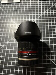 Rokinon 12mm F2.0 NCS CS Ultra Wide Angle Lens Sony E-Mount - Mint Condition