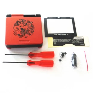 Dragon Red Purple Shell Housing For Nintendo Gameboy Advance SP GBA SP Console - Picture 1 of 7