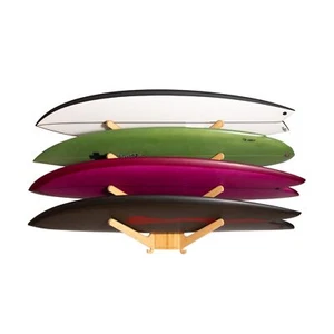 LISS The Sun Rack, Vertical Surfboard Wall Mount for 3 & 4 Boards, Surf Rack ... - Picture 1 of 9