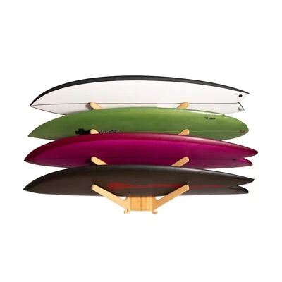 LISS The Sun Rack, Vertical Surfboard Wall Mount for 3 & 4 Boards, Surf Rack ... - Image 1 of 4