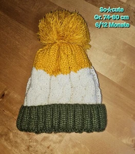 Kinder -Wollmütze So☆cute, Gr. 74-80 cm 6/12 Monate - Bild 1 von 1