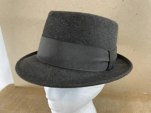 Stetson Royal Deluxe Gun Club 7 dunkelbraune Fedora-Mütze hergestellt in den USA - Bild 1 von 13