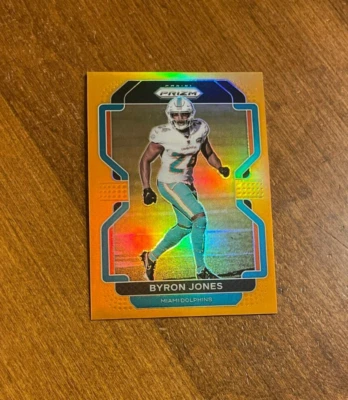 Byron Jones 2021 Prizm Orange #110 UCONN Huskies Cowboys Miami Dolphins /249 - Image 1 of 2