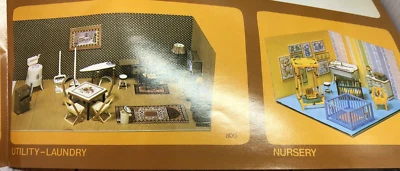 RARE- NIB Irene Doll House Furniture Undecorated Kit Living Room 1:16 Renwal - Image 1 of 4