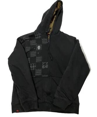 Sudadera con Capucha Y2K Cyber Grunge Sherpa Forrada de Vellón con Cremallera Talla M AE5 Foto 1 de 4