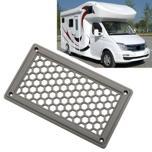 Für Wohnmobil Bus grau ABS sechseckiges Muster Lufteinlass Panel Lüftung Panel mit Schrauben Kit UK - Bild 1 von 9