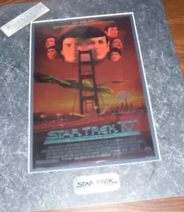nuevo STAR TREK 4 CROMO IMPRESIÓN ARTÍSTICA EL VIAJE A CASA enmarañado listo para un marco - Imagen 1 de 1