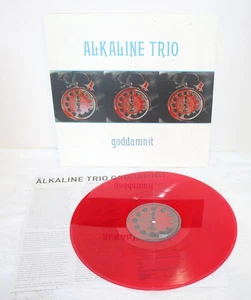 Alkaline Trio Goddamnit ~ 2008 Asian Man AM-160 Translucent Red Used LP VG+ - Picture 1 of 9