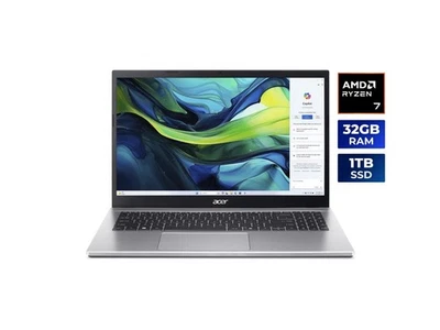 Portátil Acer Aspire Go 15.6" AMD Ryzen 7 7730U, 32GB RAM, 1TB SSD (NX.JQJAA.001) Foto 1 de 4
