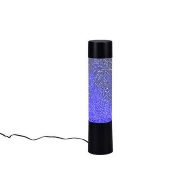 Reality LED Tischleuchte Glitter Ø 7 x 34 cm RGB schwarz matt  Dekoleuchte - Bild 1 von 4