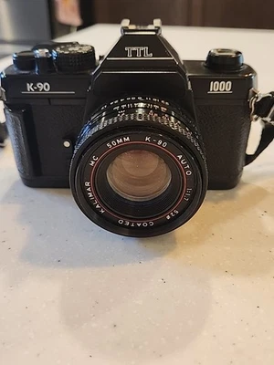 Cámara réflex vintage Kalimar K-90 35 mm con manual Foto 1 de 4