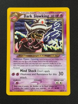 Dark Slowking 20/105 REGULAR Pokémon Card WOTC Neo Destiny Unlimited Rare - Image 1 of 4