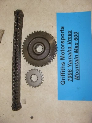 1996 YAMAHA VMAX 600 MOUNTAIN MAX 8CC track drive chain gear sprocket 21t 39t  - Image 1 of 4
