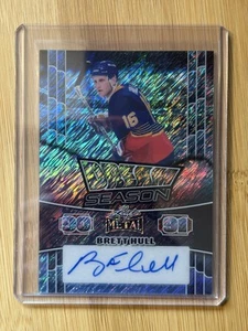 2025 Leaf Metal Hockey Legends Dream Season Brett Hull Auto 3/4 - Picture 1 of 2