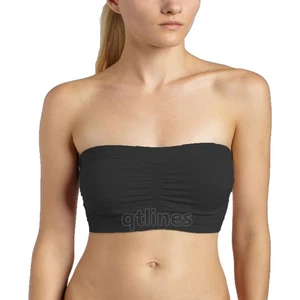 Neue trägerlose nahtlose gepolsterte Boob Bandeau Röhre Tops BH für Damen - Bild 1 von 7