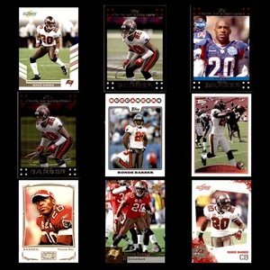 Ronde Barber Lot 9 Different Football Cards 2007-2010 Tampa Bay Buccaneers - Picture 1 of 11