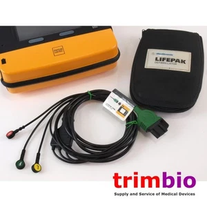 Physio Control Lifepak 1000 EKG-Leitungen 3204273-007 mit Tasche - Bild 1 von 10