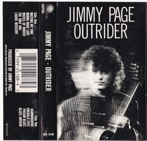 Jimmy Page Outrider Cassette 1988 1st Edition SR Dolby HX Pro B NR M5G 24188 - Picture 1 of 7