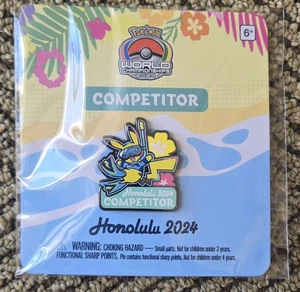 2024 Pokemon World Championships Competitor Pin Hawaii Honolulu Worlds - Picture 1 of 1