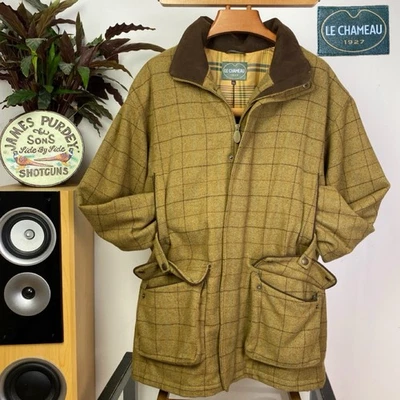 Le Chameau Tweed FIELD COAT (XL) Shooting Hunting Waterproof Jacket Inverness - Image 1 of 4