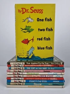 DR SEUSS Vintage Book Lot x 11 The Cat in the Hat Hardcovers Beginner Books  - Picture 1 of 22