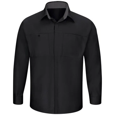 Red Kap Men's Long Sleeve Performance Plus Shop Shirt with OilBlok Technology - Image 1 of 4