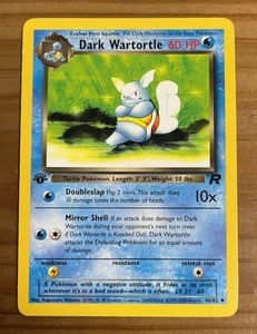 Dark Wartortle 46/82 Team Rocket 1st Edition - Picture 1 of 2