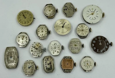 17 Watches. Watchmaker parts,All for repair or parts. Croton, Elgin, etc Lot #30 - Image 1 of 4