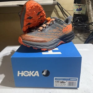 Hoka Speedgoat 5 Trailrunningschuhe Jugend 4,5MD 1134470 / CVON Neu mit Karton orange grau - Bild 1 von 10