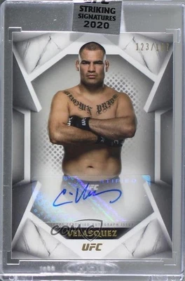 2020 Topps UFC Striking Signatures /187 Cain Velasquez #STS-CV Auto - Image 1 of 2