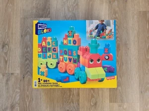 MEGA BLOKS ABC Building Blocks Train Fisher-Price - 60 Pieces - Age 1+ - Picture 1 of 3