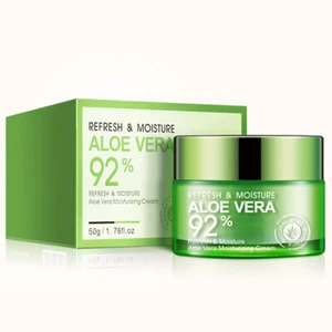 BIOAQUA 92% Aloe Vera Refresh Moisture Cream Moisturizing Skin Care Lotion 50g - Picture 1 of 8