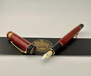 NOS Vintage Parker Duofold International MKII Jasper Red Fountain Pen - 1996 - Picture 1 of 18