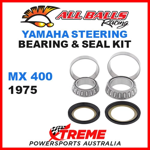 ALL BALLS 22-1008 STEERING HEAD STEM BEARING KIT YAMAHA MX400 MX 400 1975 - Изображение 1 из 2