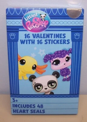 Valentines Day Exchange Cards Littlest Pet Shop (Box of 16) With Stickers - Image 1 of 4