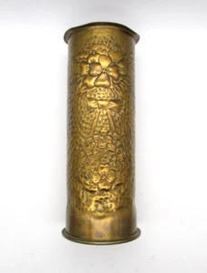 Original WWI Imperial Prussian German 90mm Shell Peronne France trench Art 1915 - Picture 1 of 14