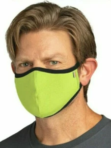 Carhartt Moisture Wicking Cotton Blend Ear-Loop Face Mask Lemon/Lime AUTHENTIC - Picture 1 of 5