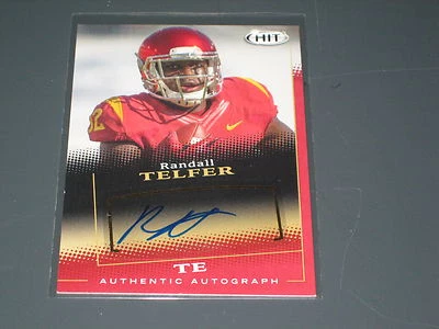RANDALL TELFER 2015 ROOKIE CERTIFIED AUTHENTIC SIGNED AUTOGRAPHED FOOTBALL CARD - Image 1 of 2