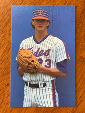 1986 TCMA Stars of the Future Postcard #34 - John Mitchell, Tidewater Tides