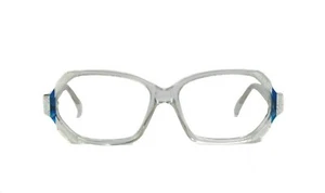 Vintage Louis Feraud Paris Lison Womens Crystal Rectangular Geometric Eyeglasses - Picture 1 of 9