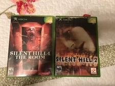 Silent Hill 2& 4 The Room Original Microsoft XBOX Black Label Complete!
