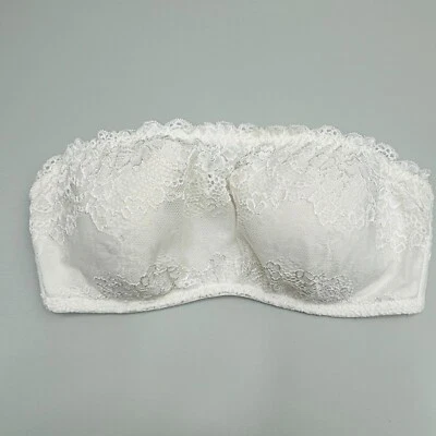 Sweet Nothings Maidenform Lace Cami Strapless Bra 36C Lined Underwire 08425 - Image 1 of 4