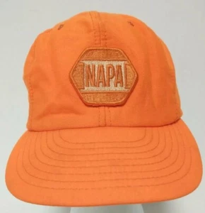 Vintage orange NAPA Trucker Mütze Kappe Druckknopflasche LOUISVILLE MFG. Patch **SEHR SELTEN** - Bild 1 von 11