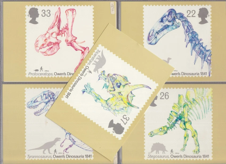 British PHQ Cards - 150th Anniversary Use of the Word Dinosaur 20/8/1991 - Image 1 of 1